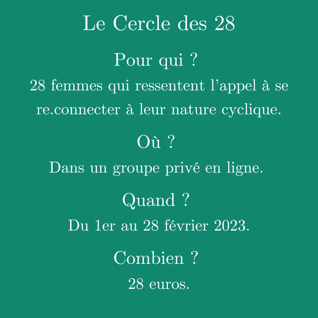 Le Cercle des 28 - pour qui ?