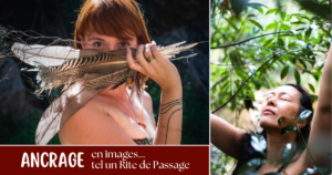 Deux portraits de femmes dans la nature.
